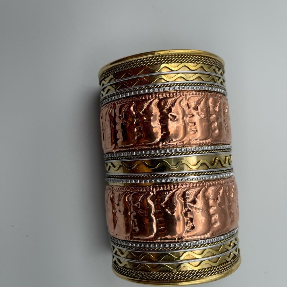 Beautiful inlaid wrist cuff!